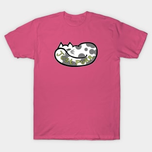 JUST PURR, Gray and White Cat T-Shirt